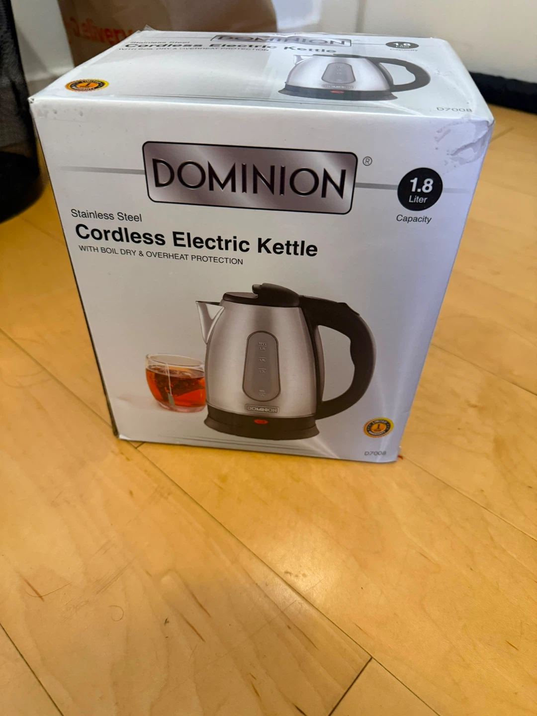 Dominion Cordless Electric Kettle 1.8 Liter