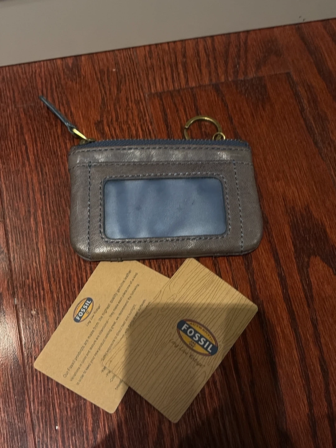 Fossil Leather ID Keychain Wallet - photo 2