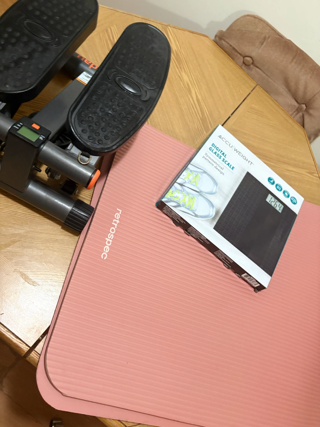 Fitness bundle with stepper, yoga mat, and digital scale - photo 4
