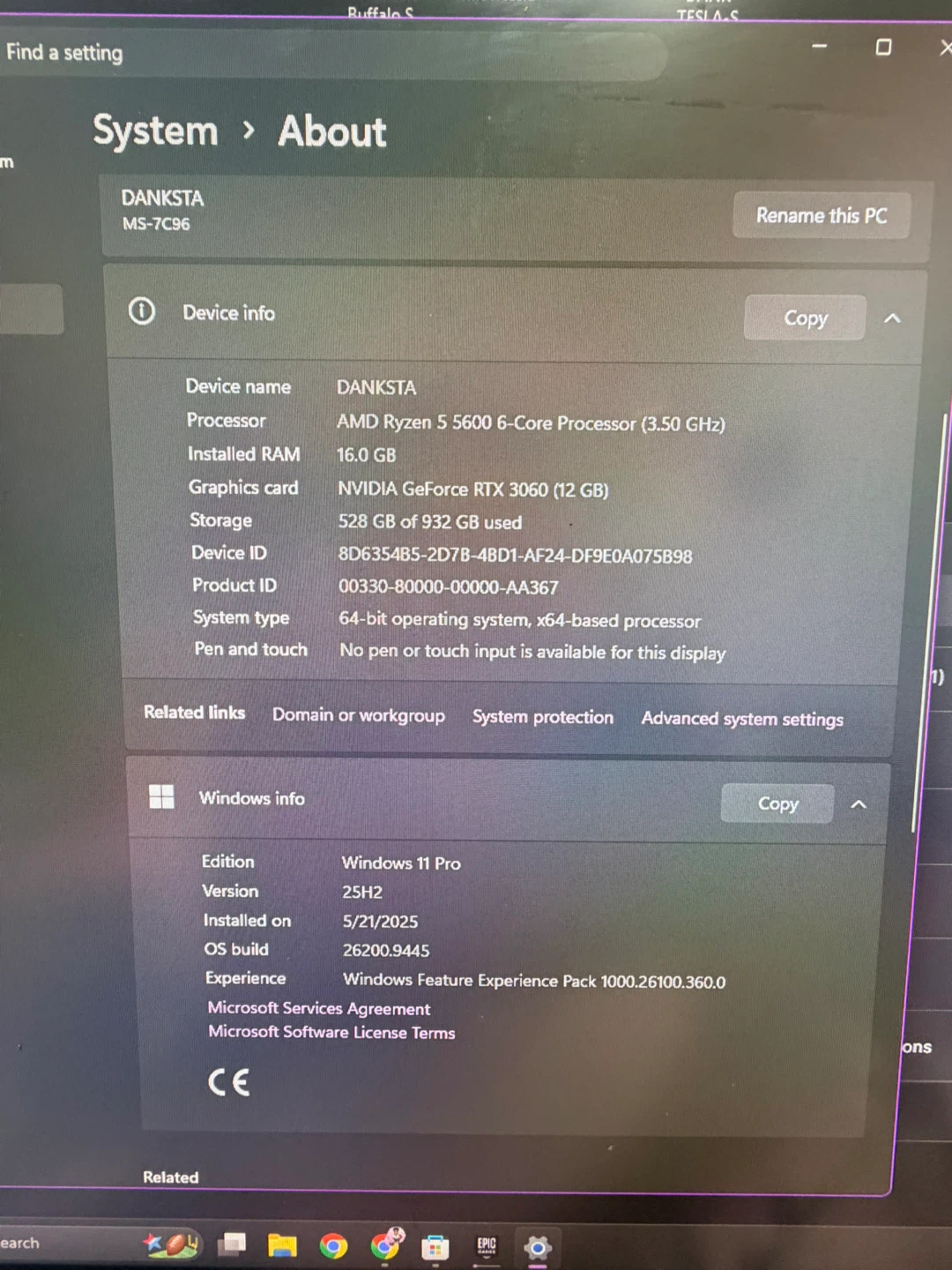 Gaming PC with Ryzen 5 5600 & RTX 3060 , 1TB SSD - photo 3