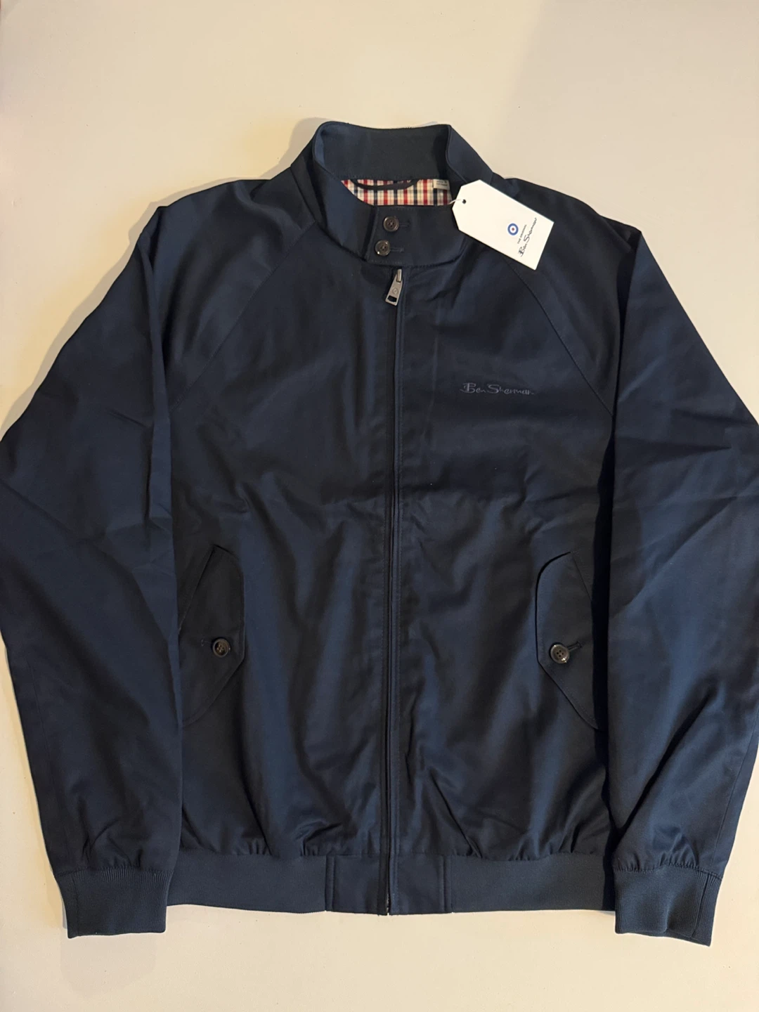 Ben Sherman Harrington Jacket Navy Size Large