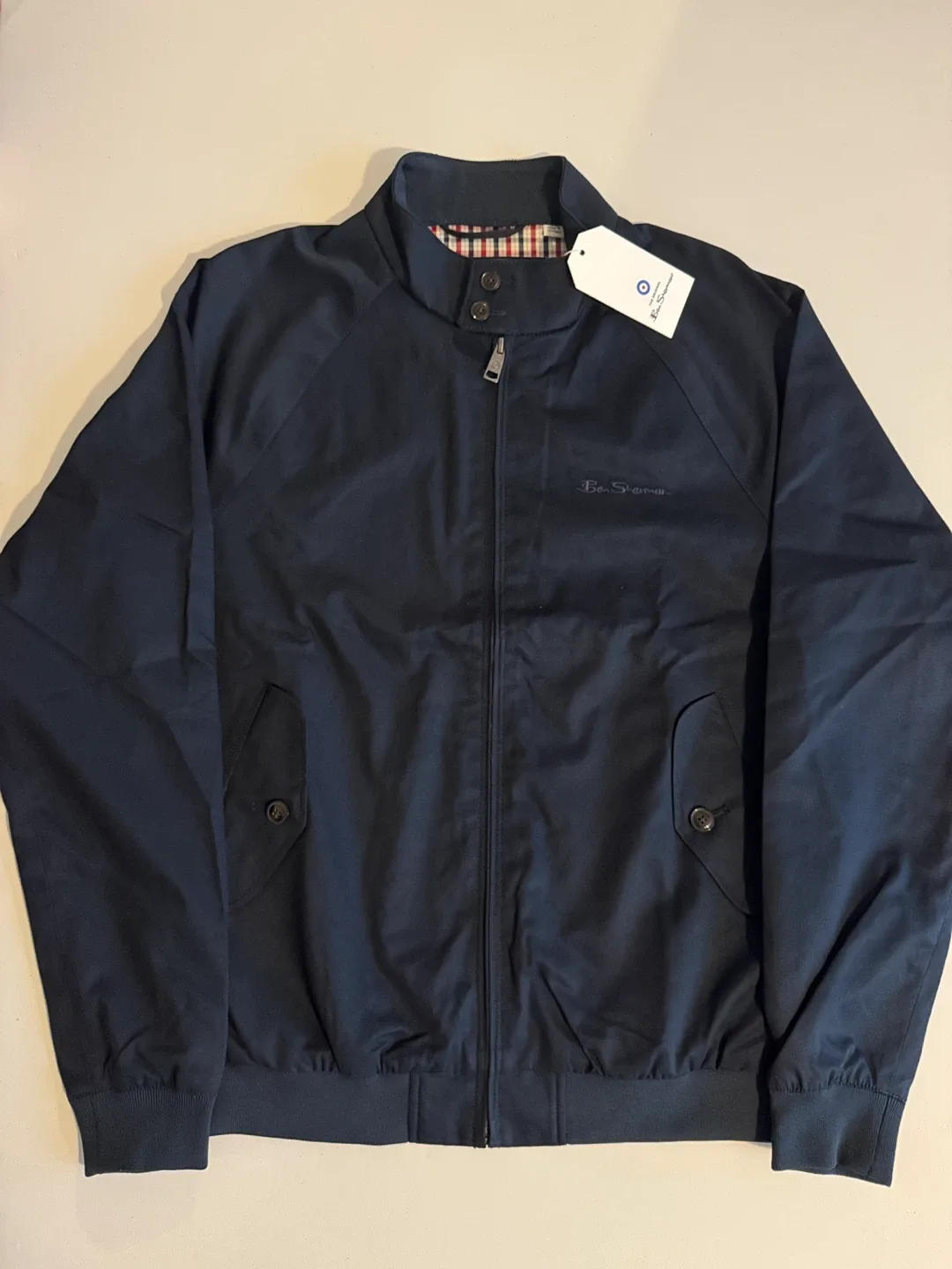 Ben Sherman Harrington Jacket Navy Size Large