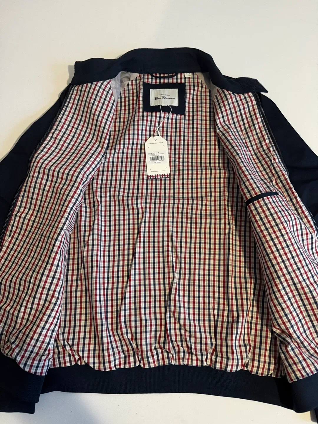Ben Sherman Harrington Jacket Navy Size Large - photo 2