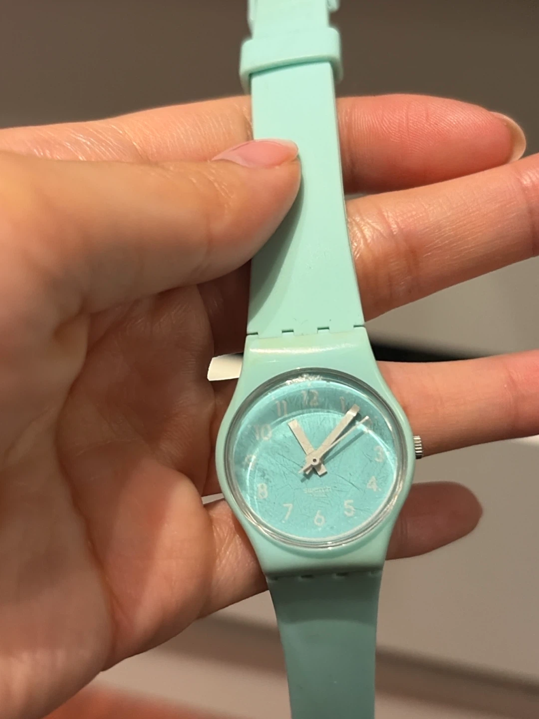 Mint Green Swatch Watch