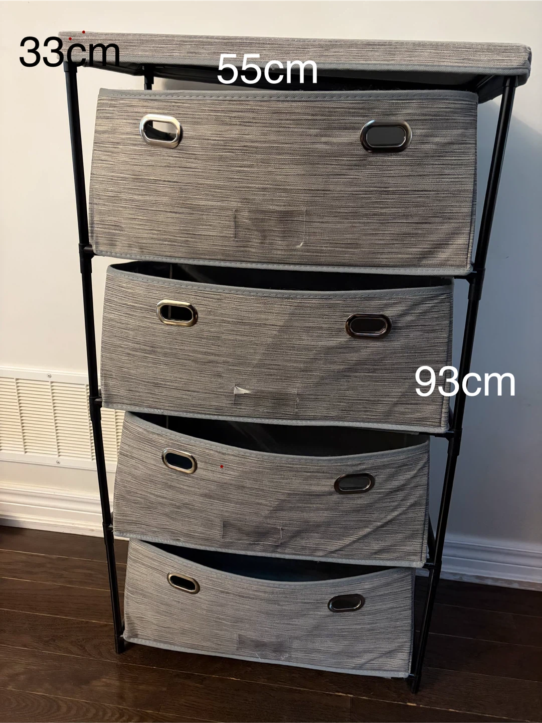 4-Drawer Fabric Storage Organizer Unit