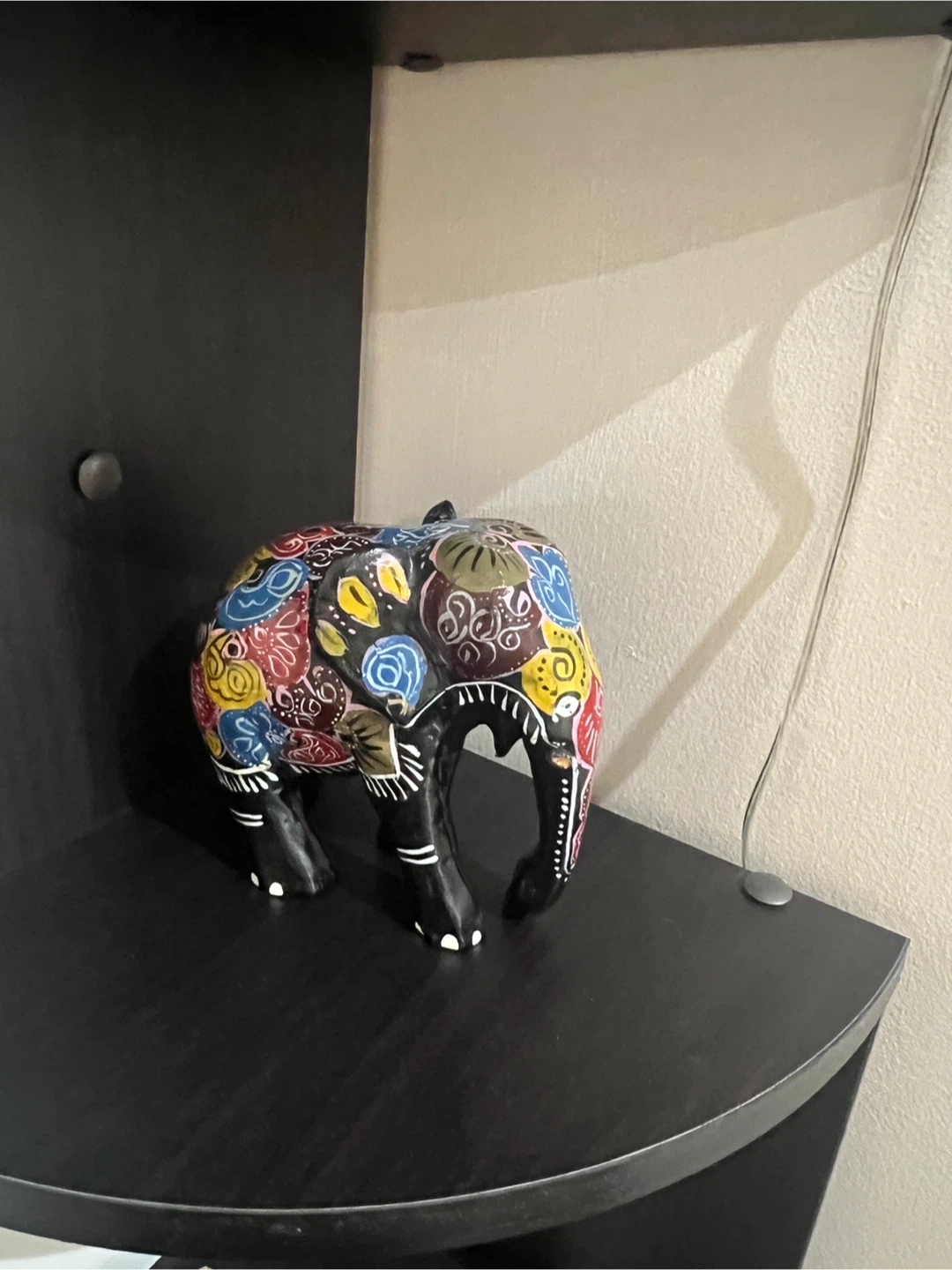 Decorative Hand-Painted Elephant Figurine