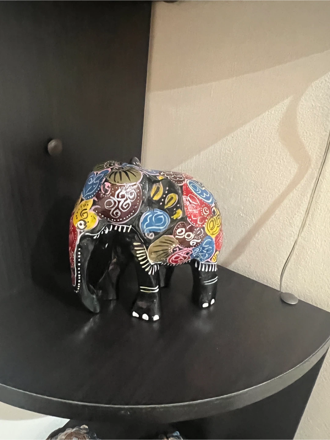 Decorative Hand-Painted Elephant Figurine - photo 2