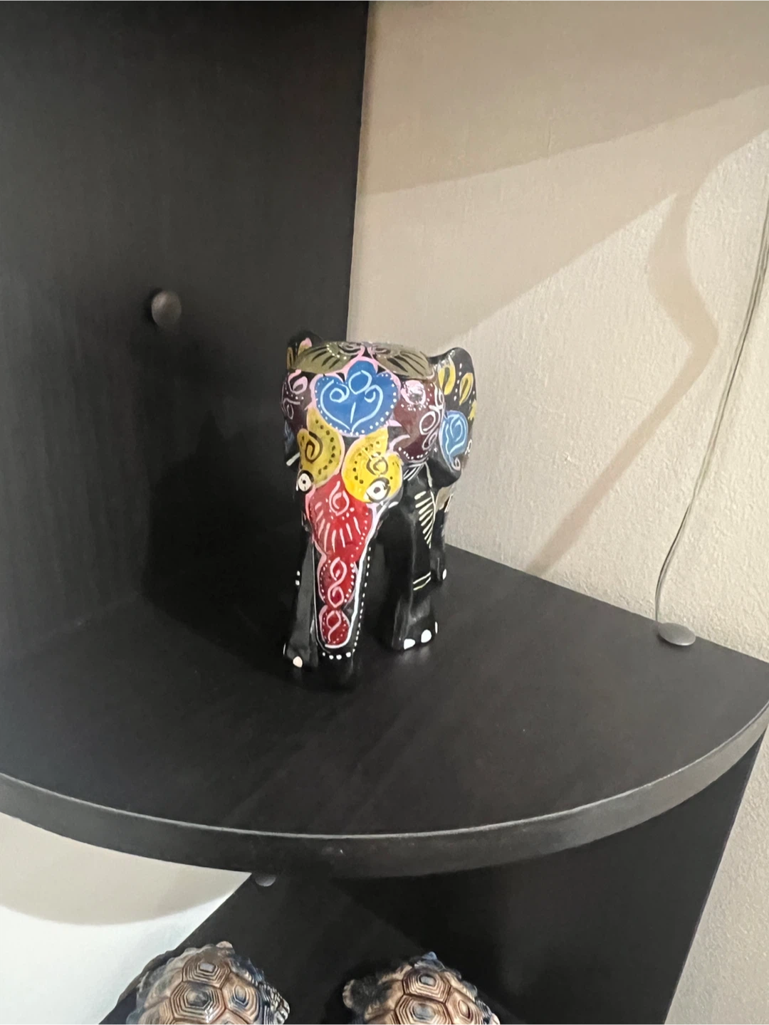 Decorative Hand-Painted Elephant Figurine - photo 3