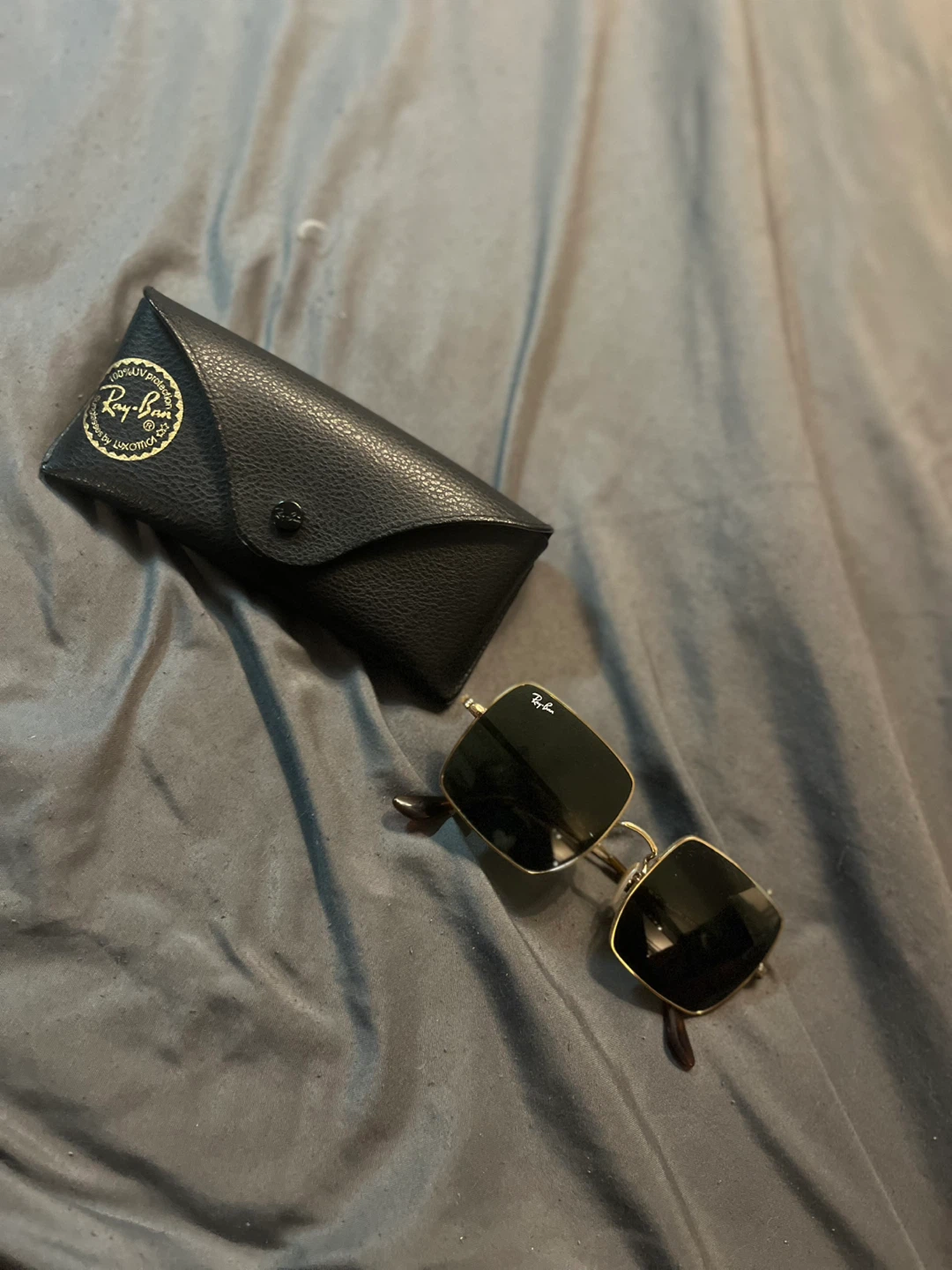 Ray-Ban Square Sunglasses Gold