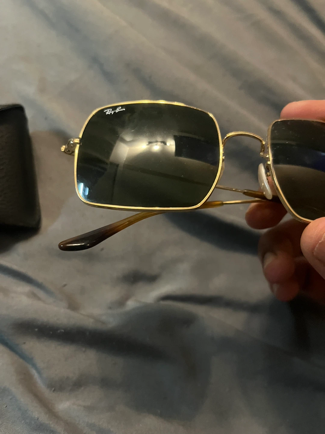 Ray-Ban Square Sunglasses Gold - photo 5