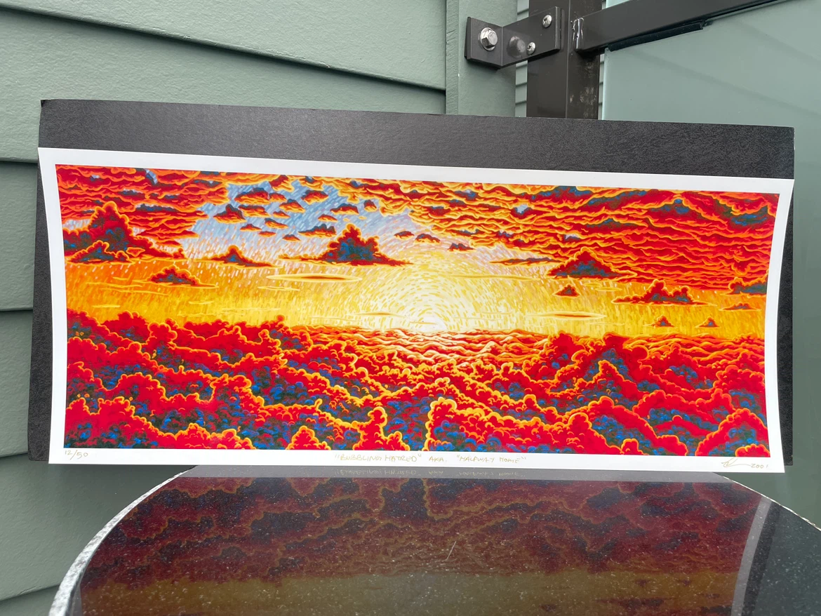 Chili Thom “Bubbling Hatred” aka “Halfway Home” Signed Print - photo 2