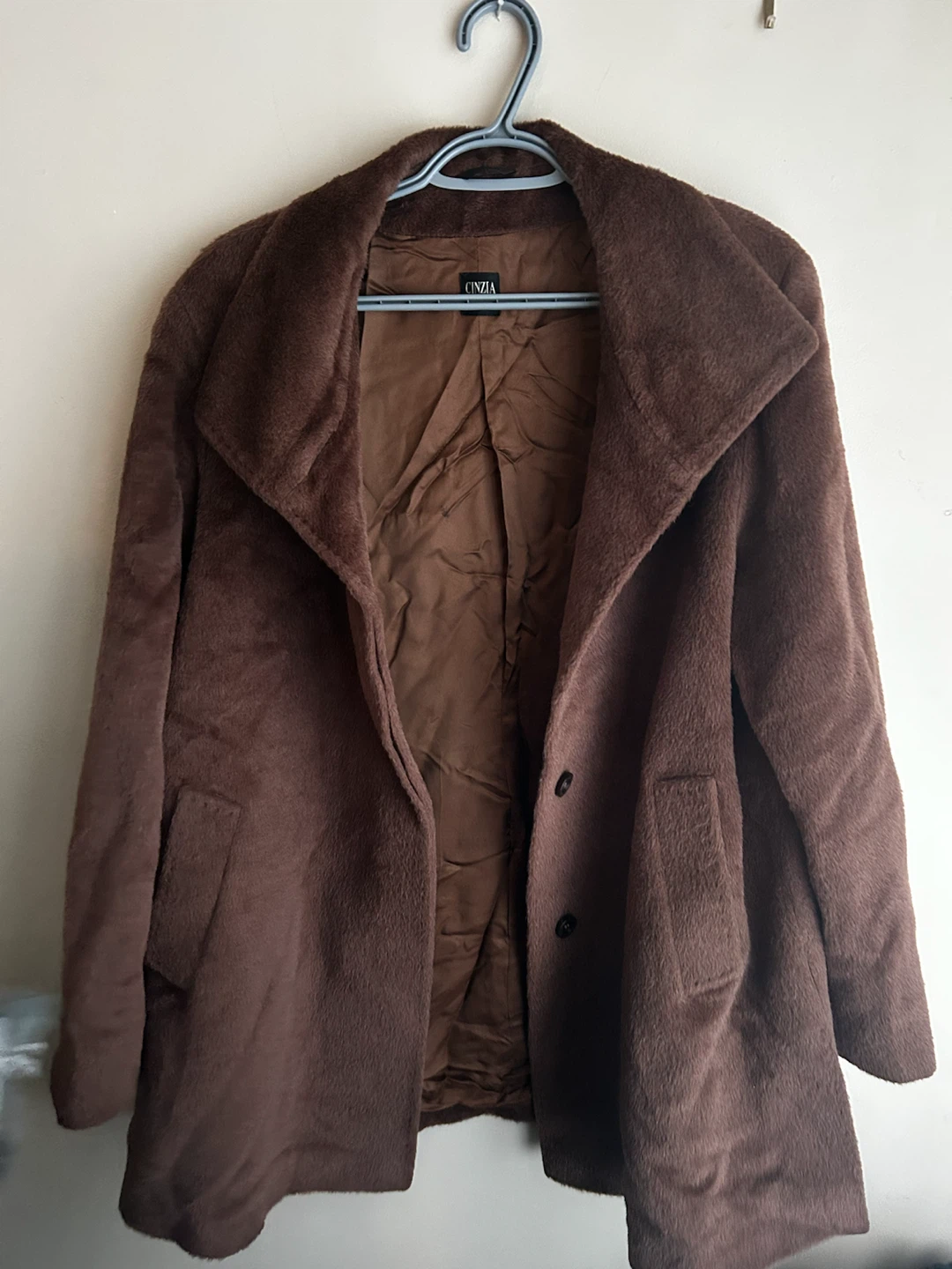 Luxury Vintage Cinzia Rocca Brown Babyllama Coat