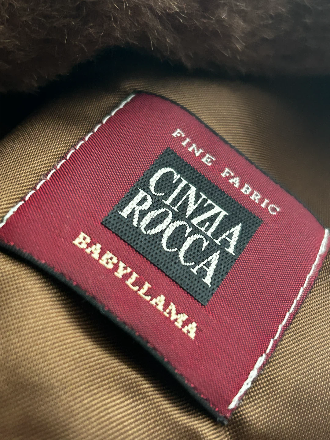 Luxury Vintage Cinzia Rocca Brown Babyllama Coat - photo 3