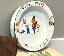 Vintage Punch and Judy Baby's Plate