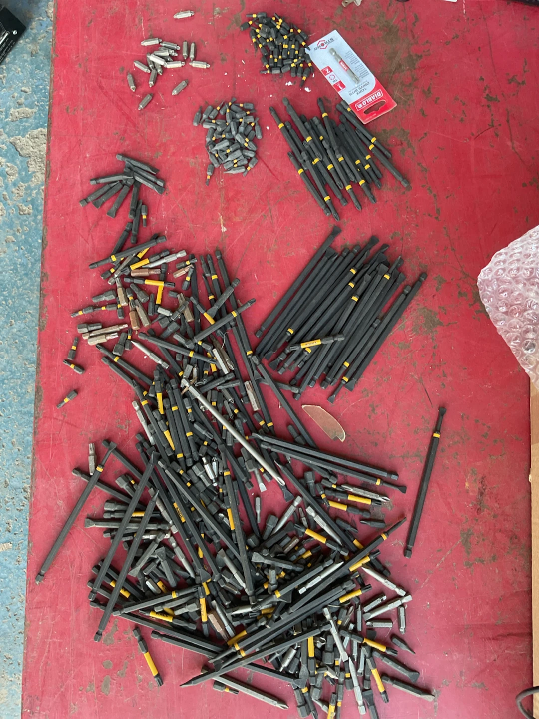 Lot of 450+ DeWalt Power Drill Bits