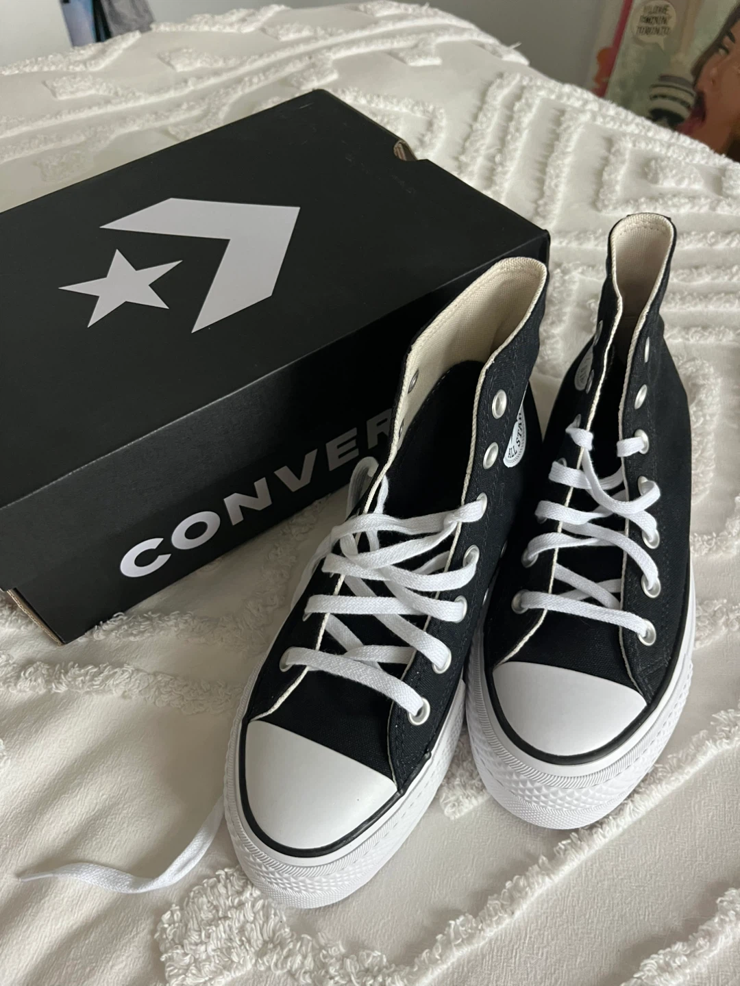 Brand new Converse shoes (women, 6.5us, platform high top) - photo 5