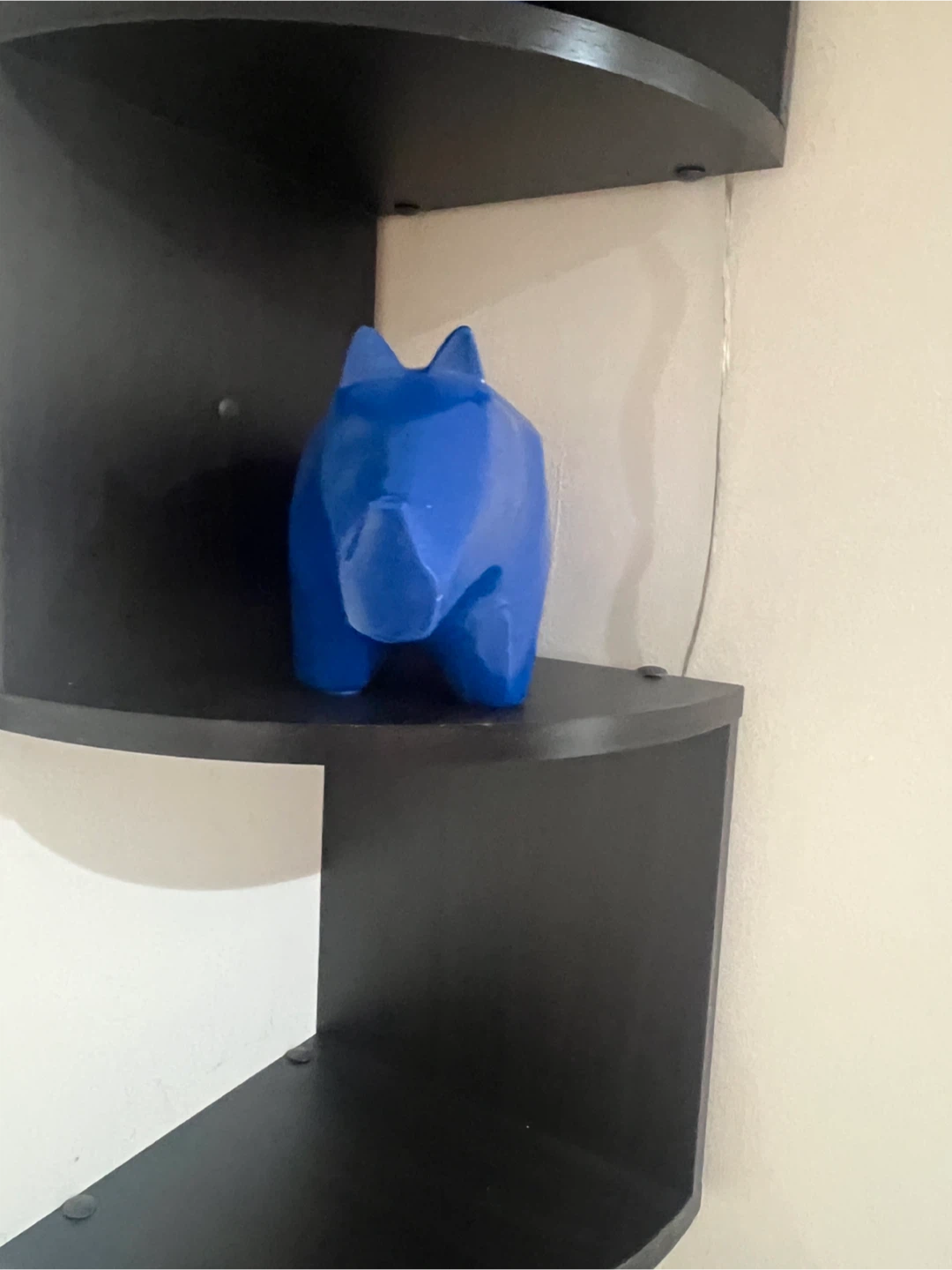 Blue rhinoceros figurine - photo 3