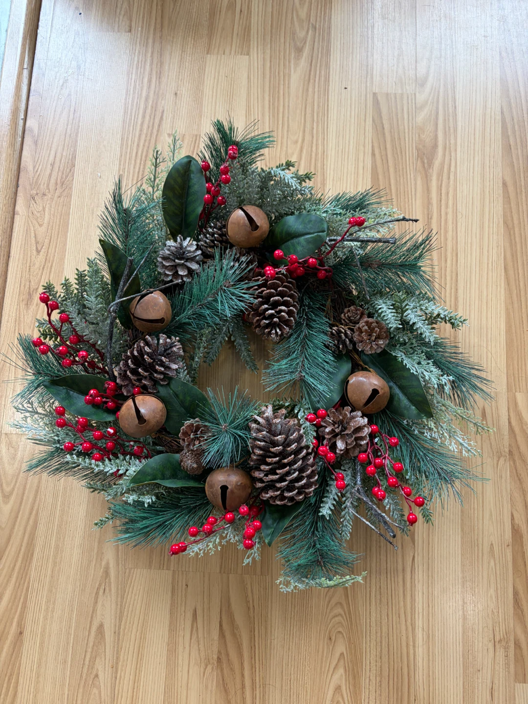 Holiday Time 4ft Pre-Lit Flocked Christmas tree and door wreath - photo 2