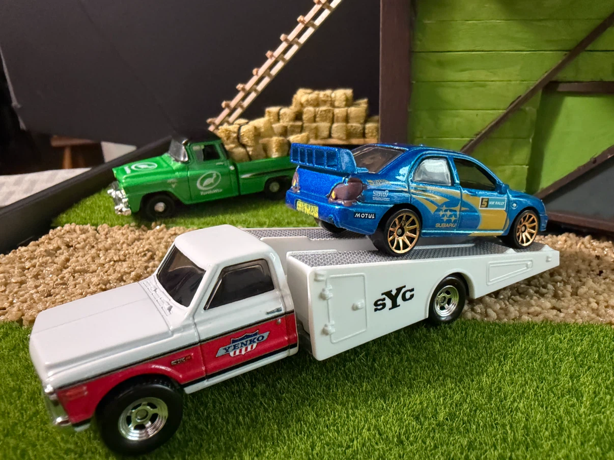 Hot Wheels Yenko Hauler with Subaru WRX STI