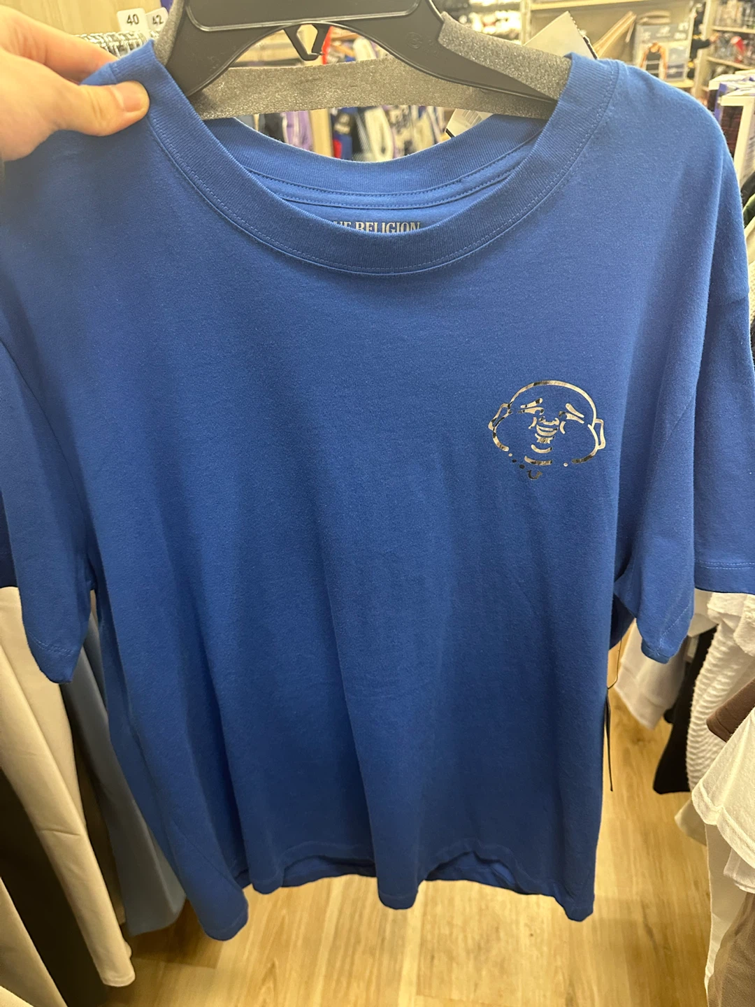 True Religion Pacific Blue Embellished Tee