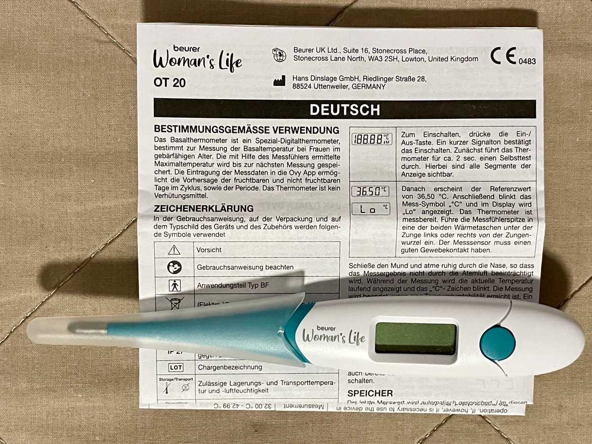 Beurer Woman's Life OT 20 Basal Thermometer