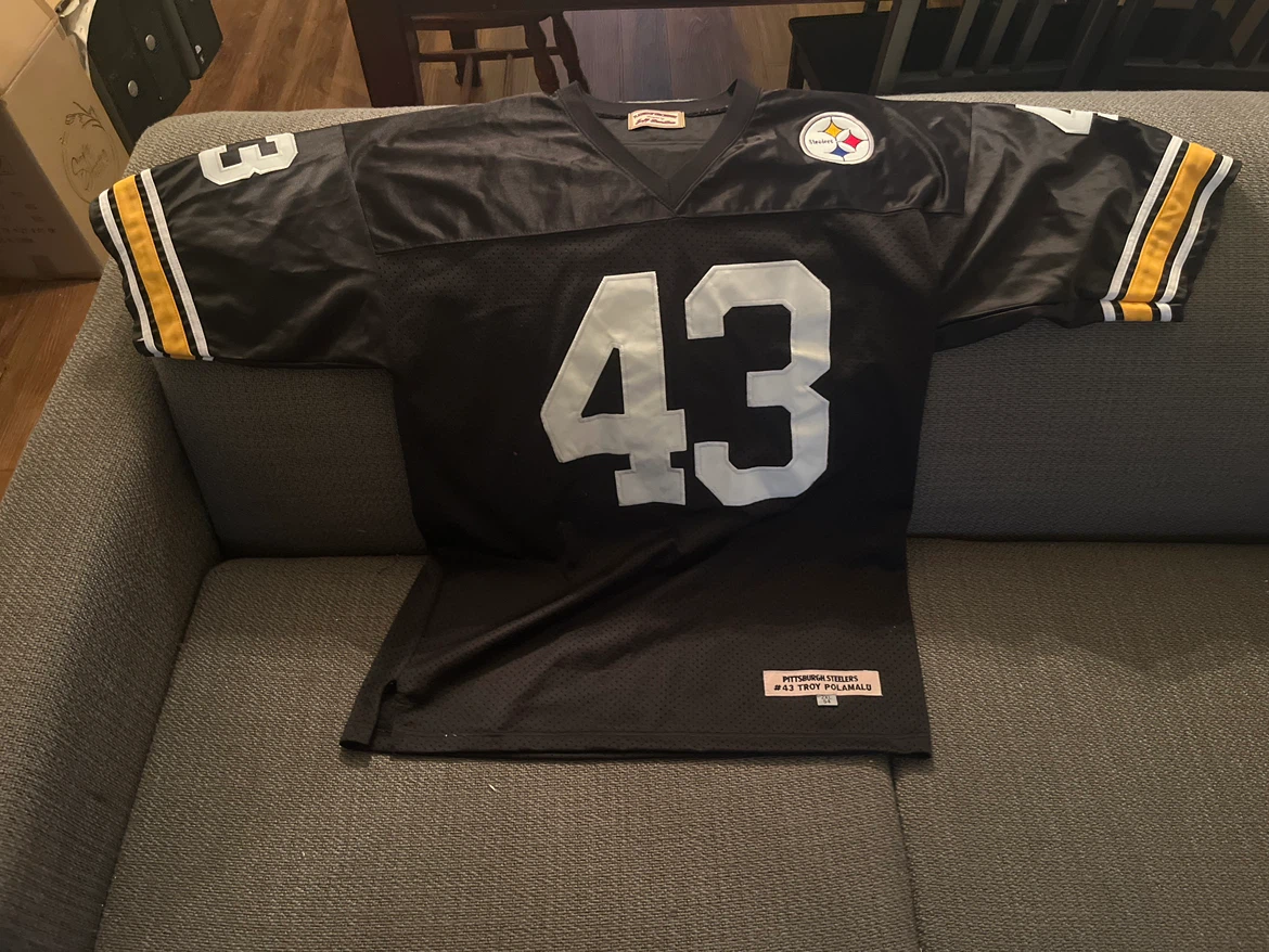 Vintage Troy Polamalu Steelers Jersey Jeff Hamilton 2XL - photo 2