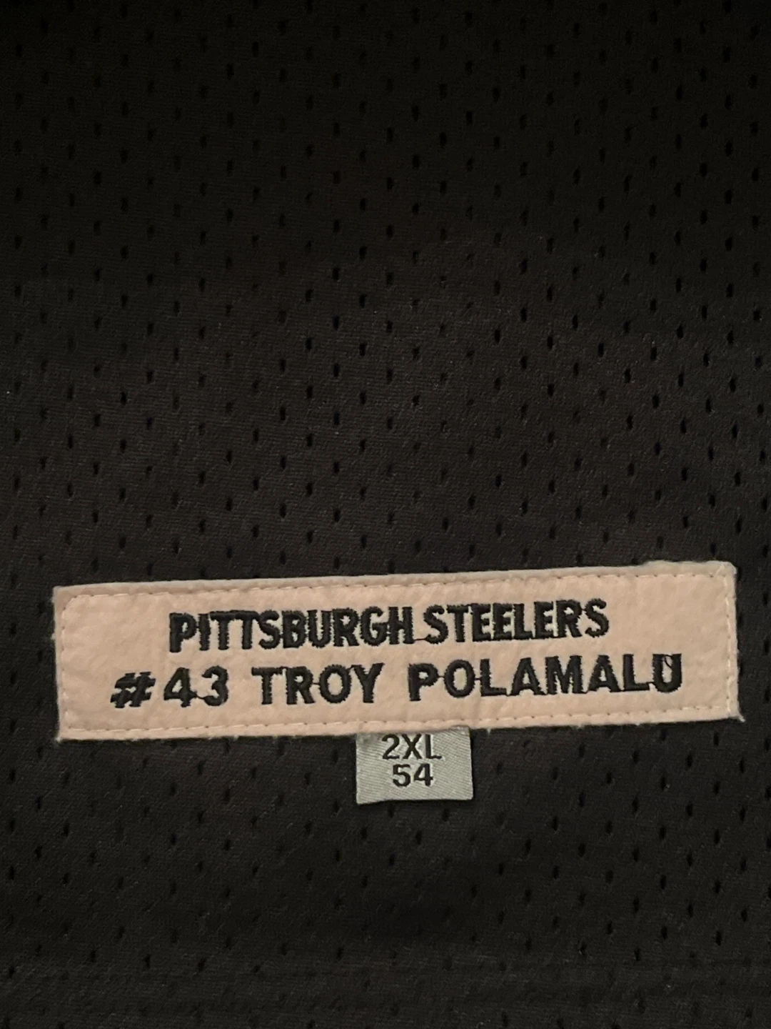 Vintage Troy Polamalu Steelers Jersey Jeff Hamilton 2XL - photo 3