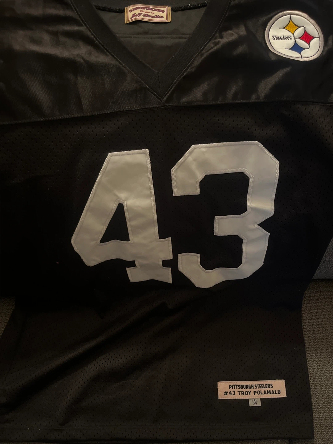 Vintage Troy Polamalu Steelers Jersey Jeff Hamilton 2XL - photo 4