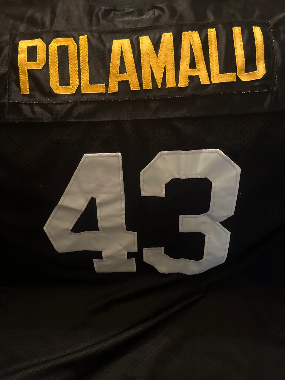 Vintage Troy Polamalu Steelers Jersey Jeff Hamilton 2XL