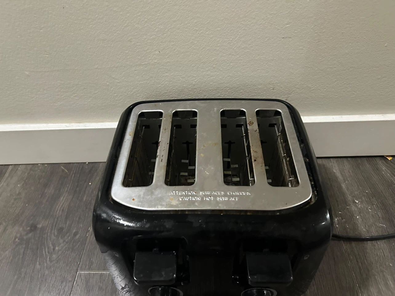 Black 4-Slice Toaster