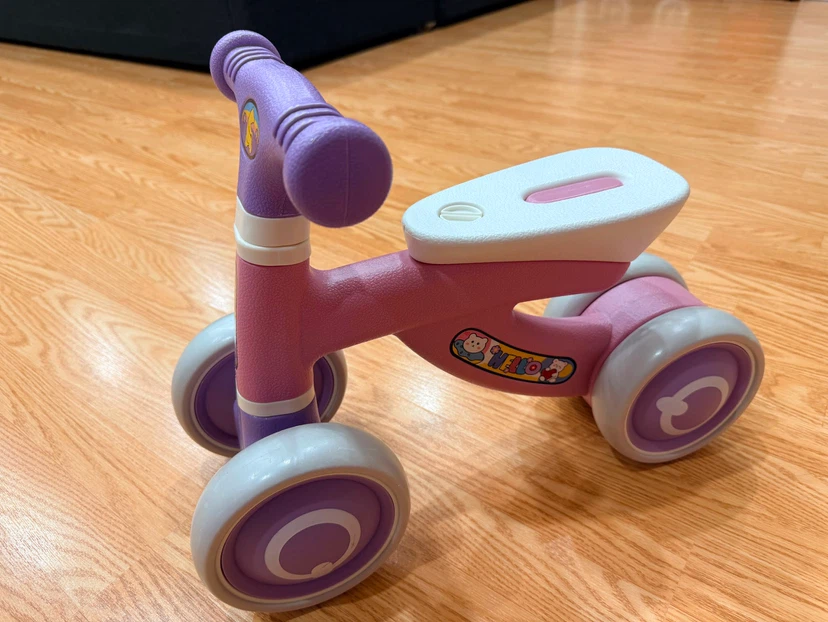 Pink and Purple Toddler Balance Bike