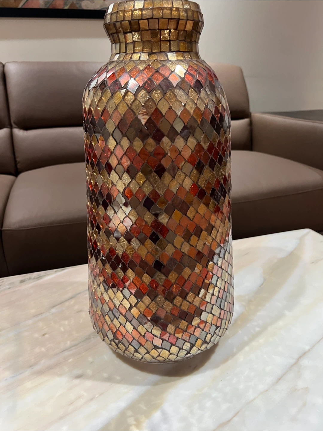 Mosaic Tile Glass Vase - photo 2