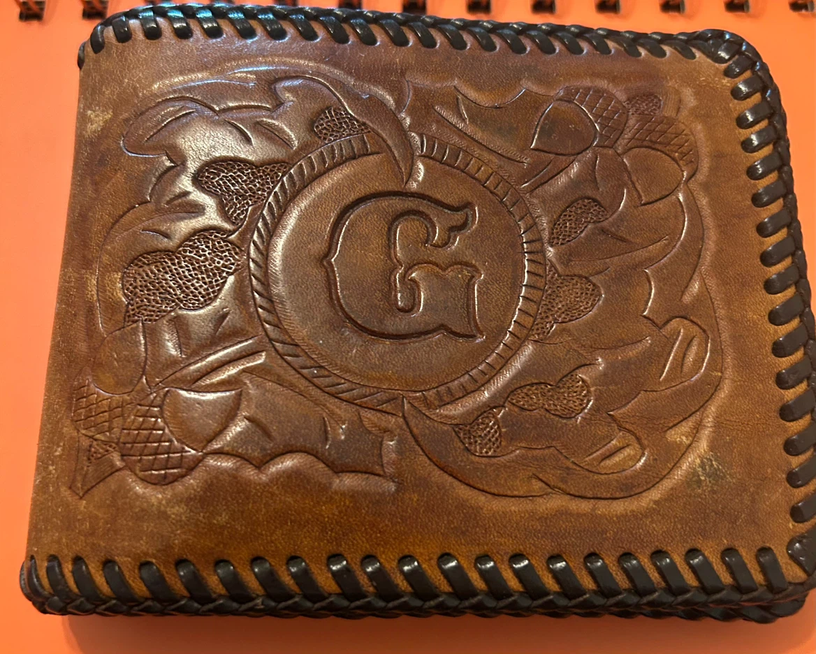 Vintage Hand-Tooled  Wallet