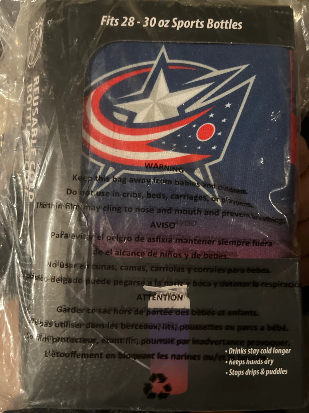 Columbus Blue Jackets SOK-IT Reusable Bottle Sleeve