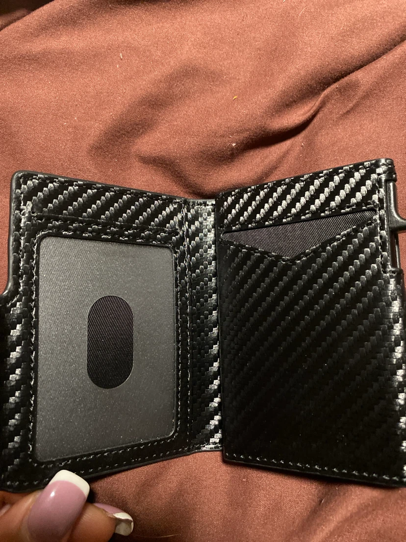 Miyozi Carbon Fibre Texture Minimalist Wallet - photo 3