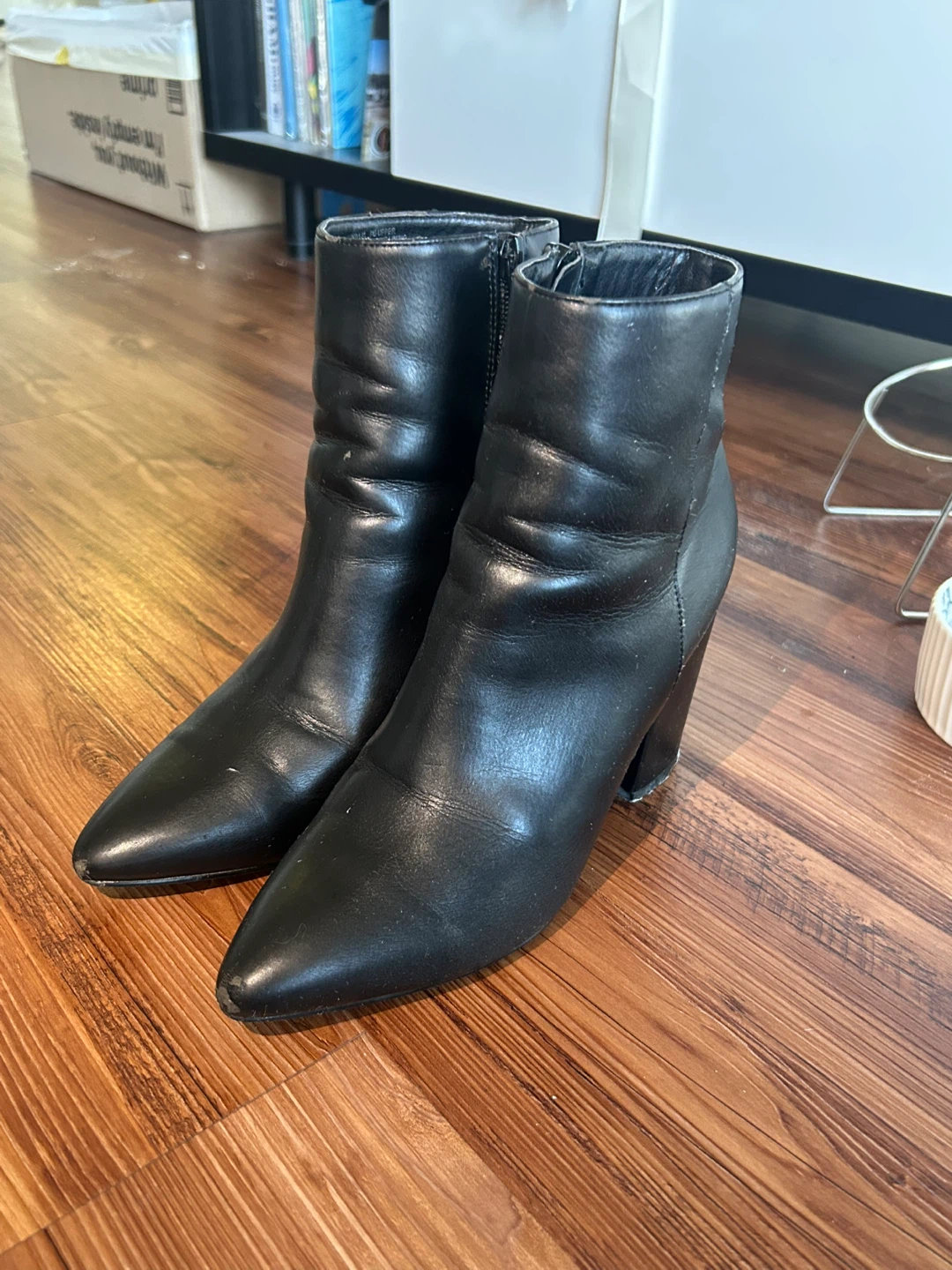 Black Heeled Ankle Boots - photo 2