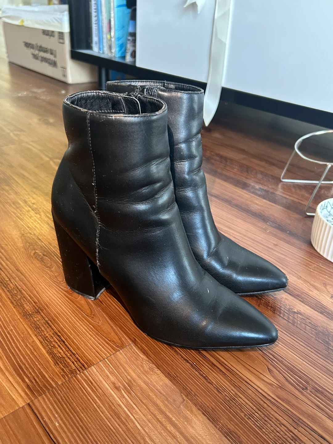 Black Heeled Ankle Boots - photo 3