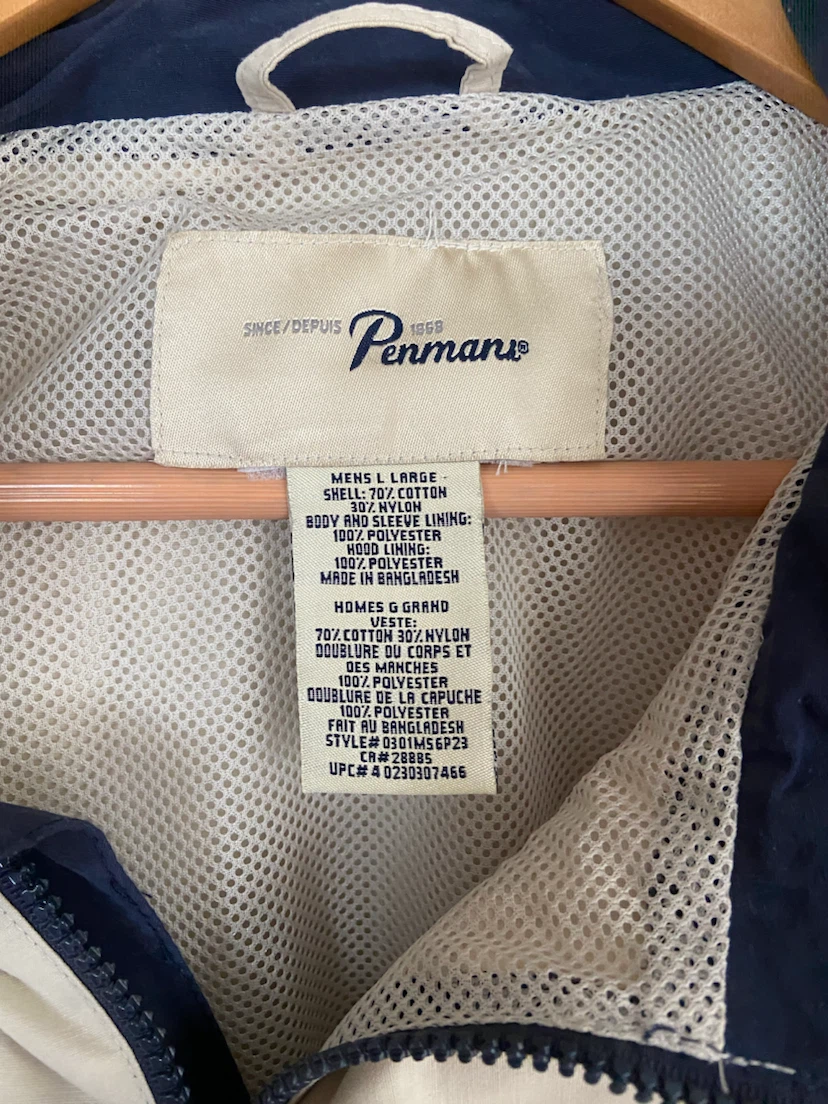 Penmans Men's Large Windbreaker Jacket - photo 3