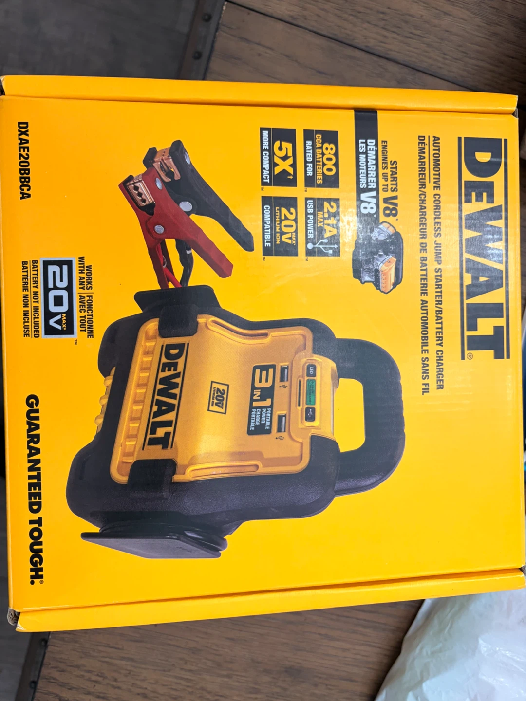 DEWALT 20V Cordless Jump Starter DXAE20BBCA