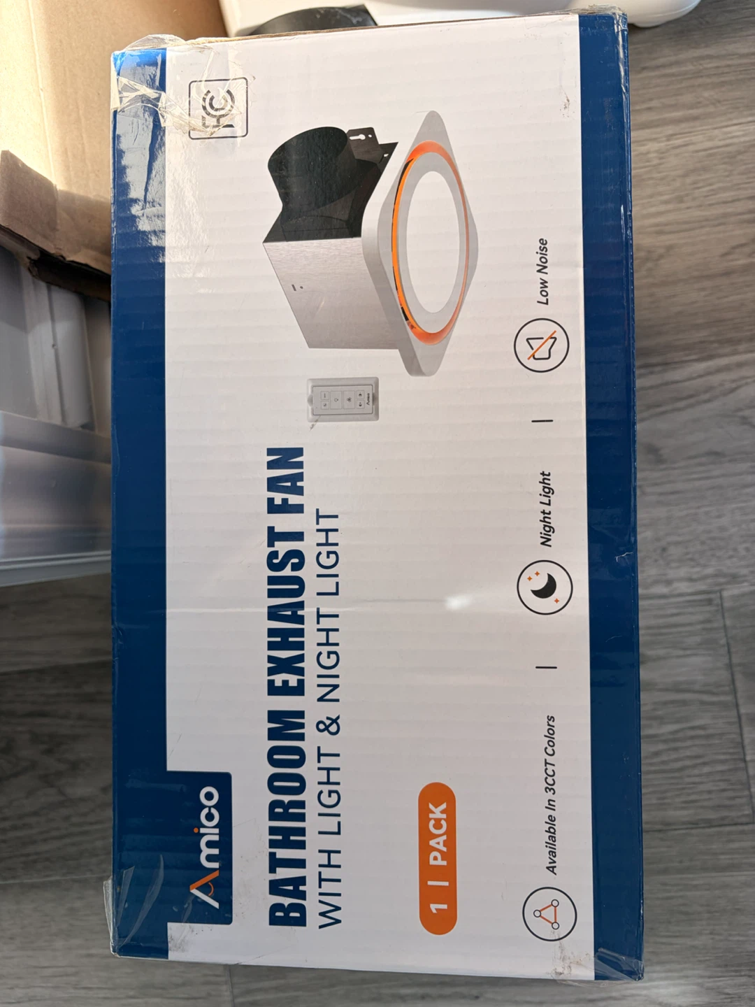 Amico Bathroom Exhaust Fan with Light & Night Light