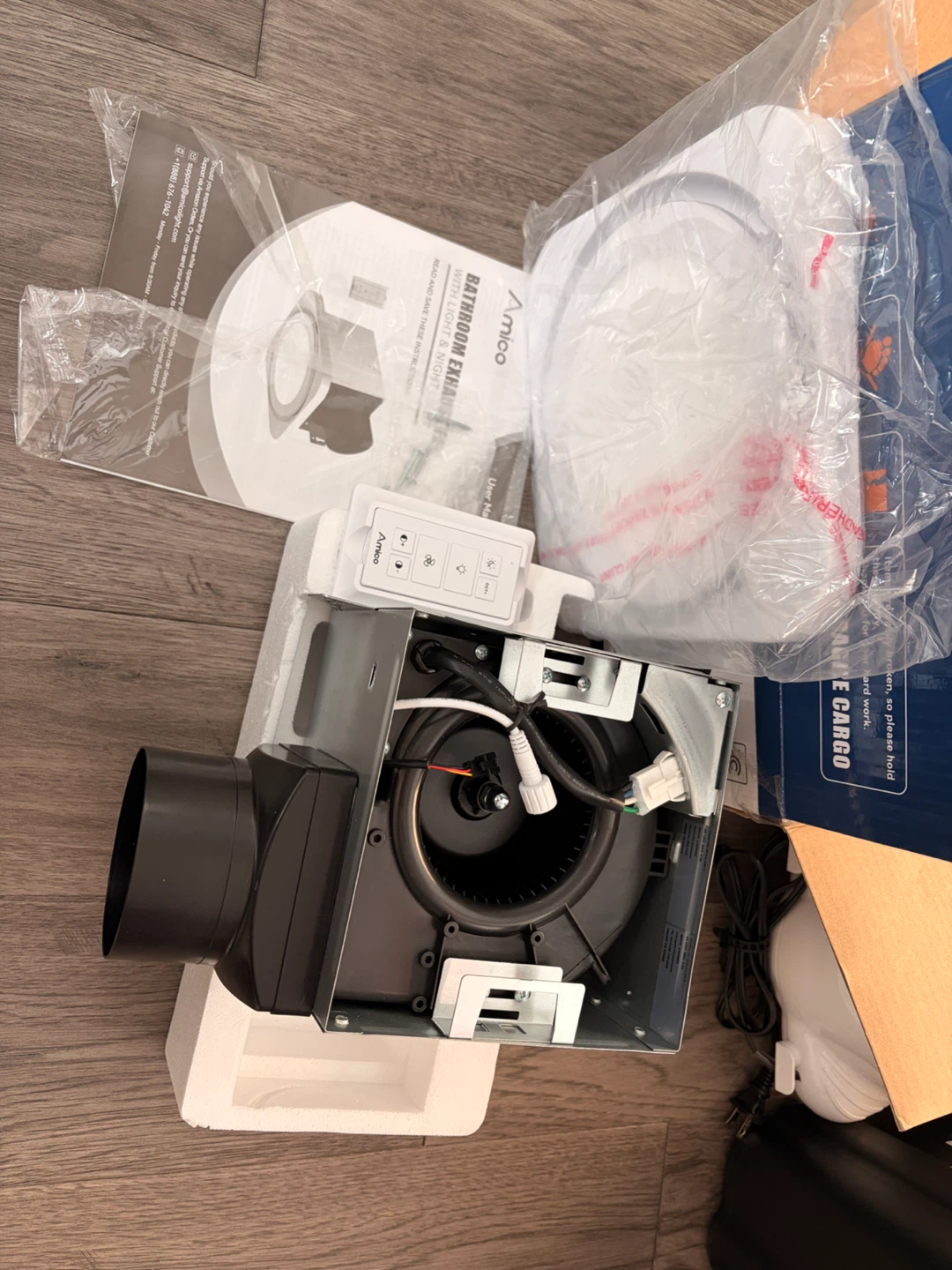Amico Bathroom Exhaust Fan with Light & Night Light - photo 3