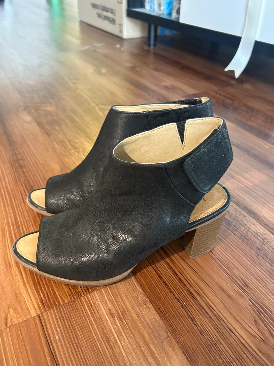 Josef Seibel Black Peep Toe Heeled Sandals - photo 2