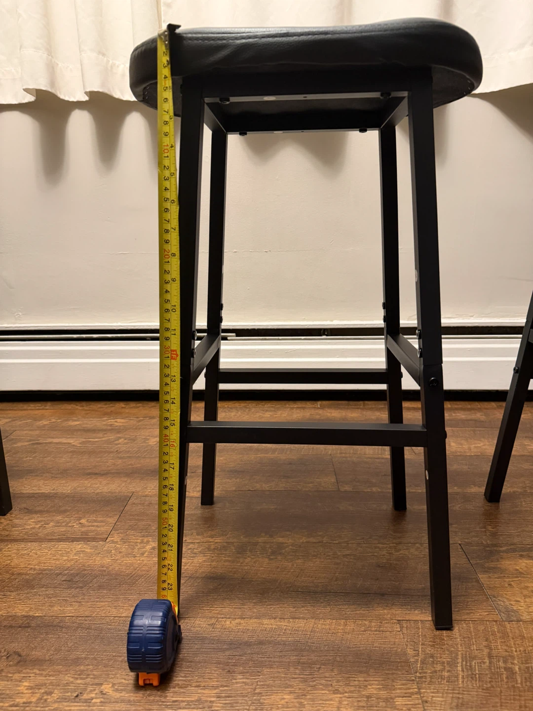 Two Black Counter Stools - photo 4
