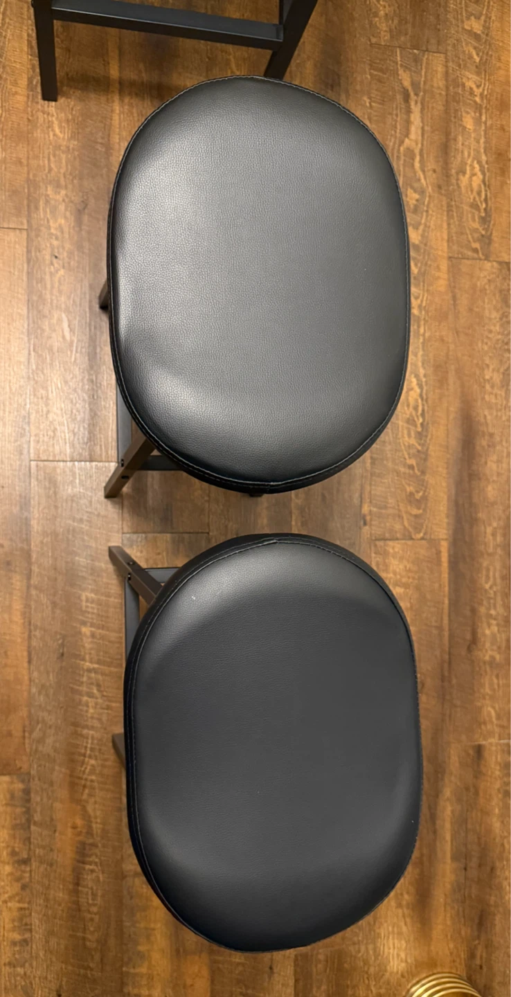 Two Black Counter Stools - photo 2