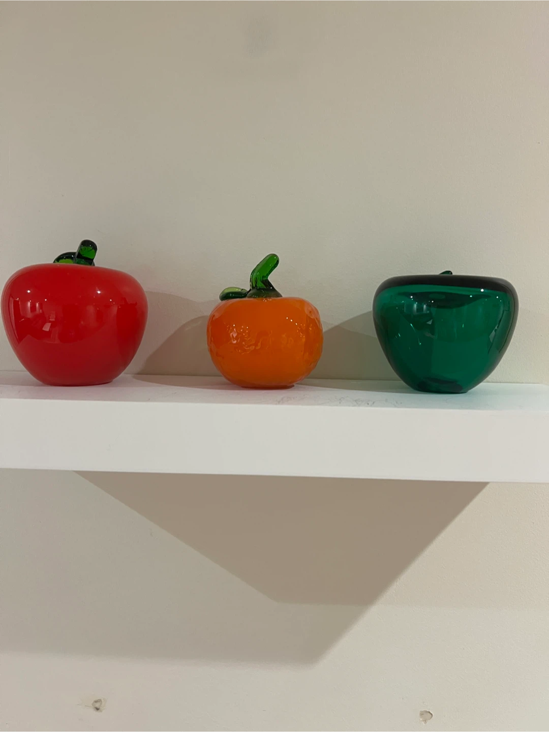 Set of 3 Glass Fruit Ornaments - photo 3