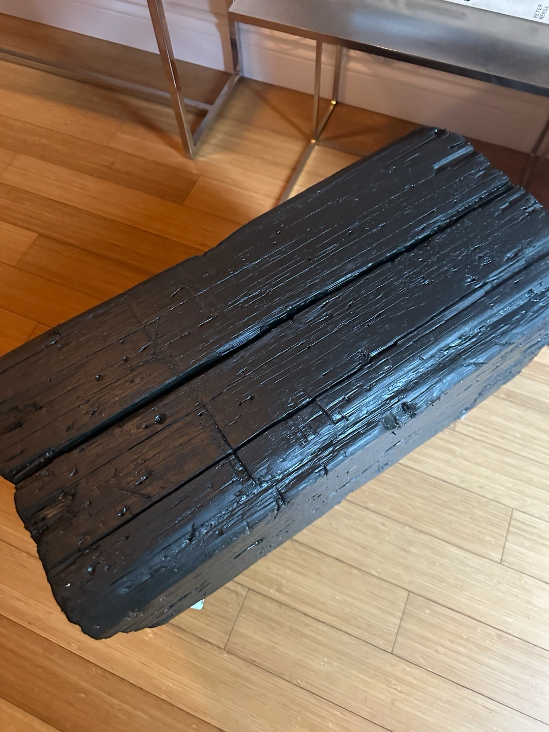 VINTAGE RECLAIMED WOOD BARN BEAM BENCH / COFFEE TABLE - photo 5