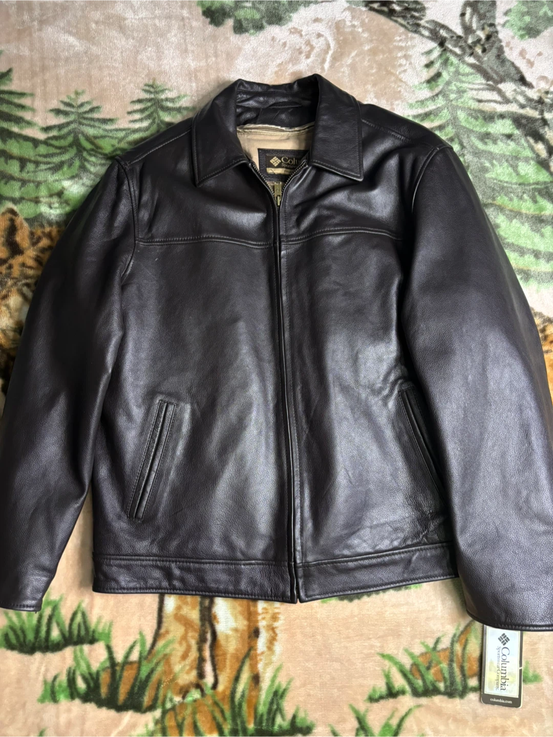 Columbia Brown Leather Jacket