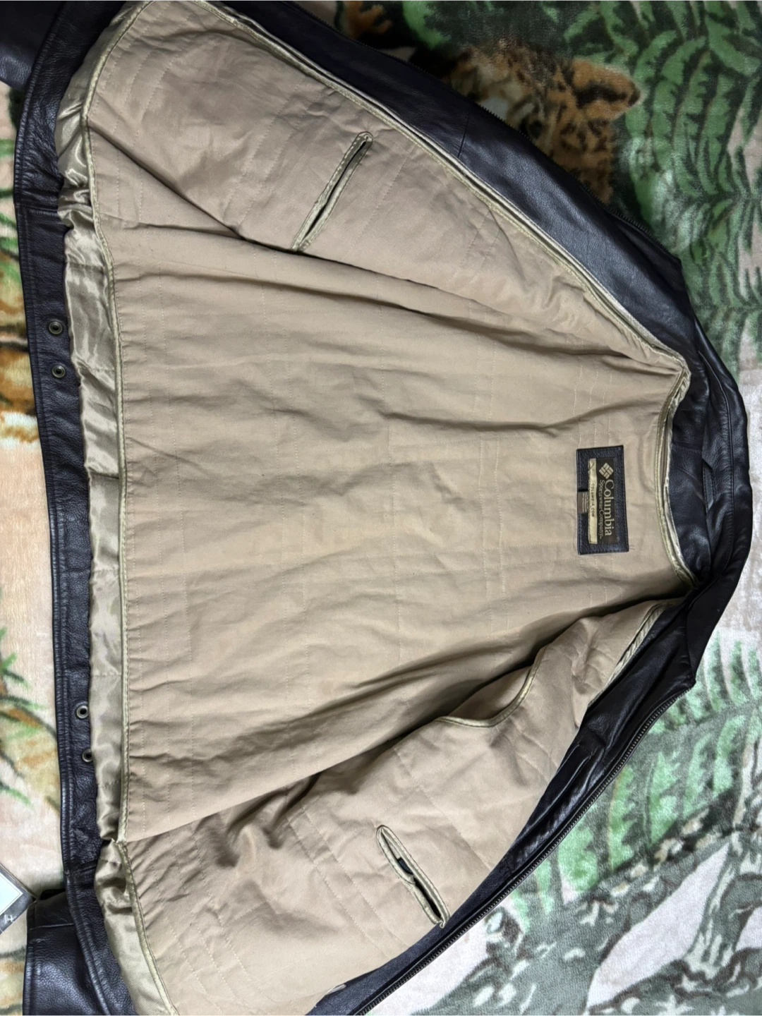 Columbia Brown Leather Jacket - photo 2