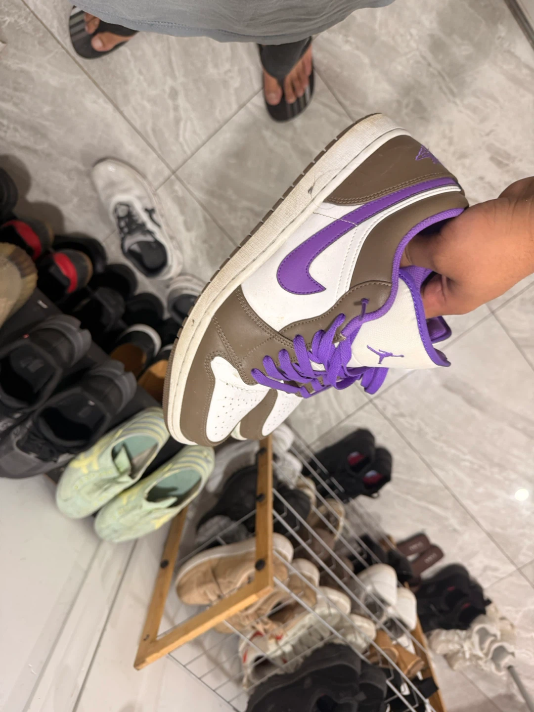 Nike Air Jordan 1 Low Brown and Purple - photo 3