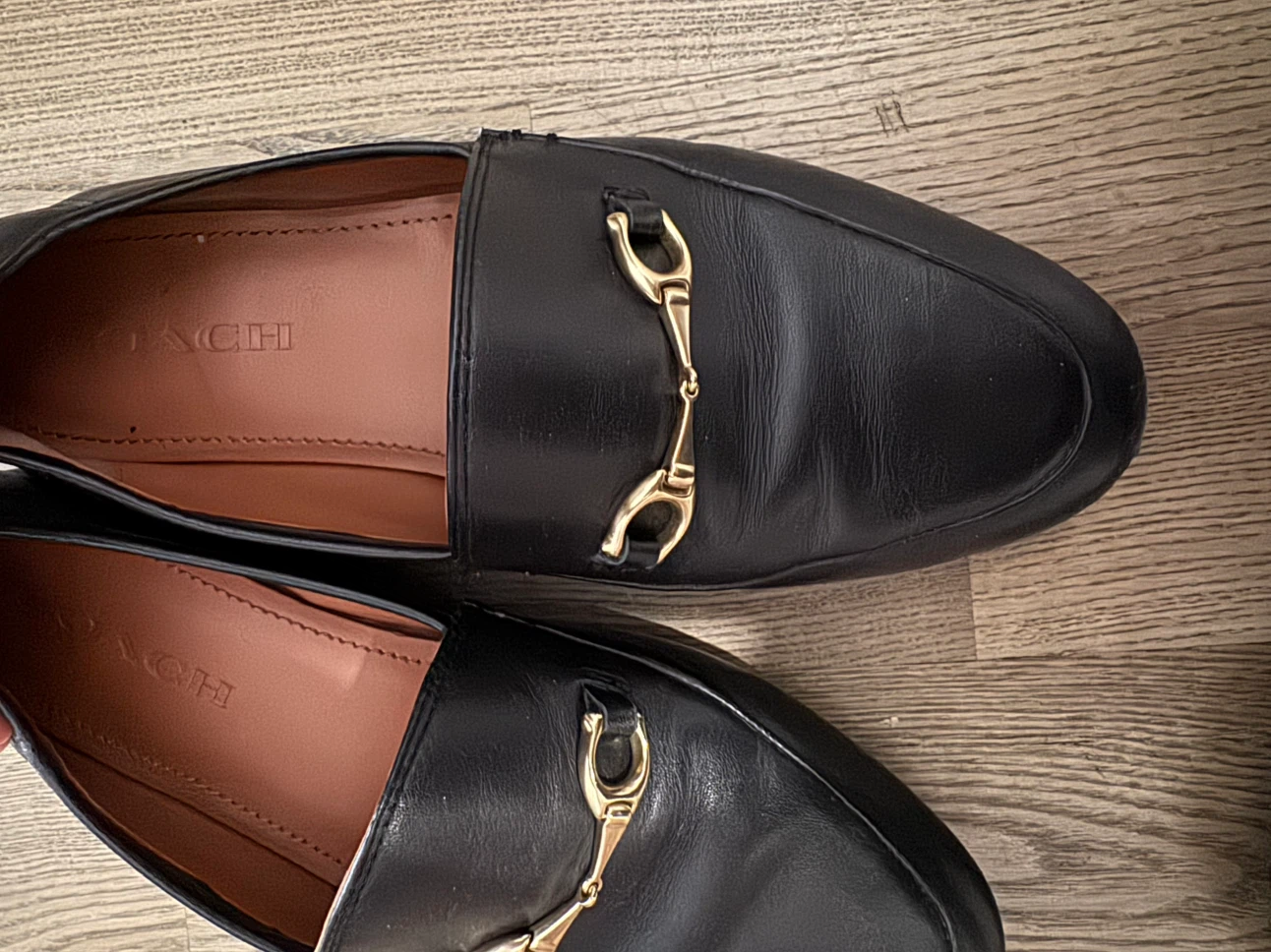 Coach Black Leather Loafers size 7